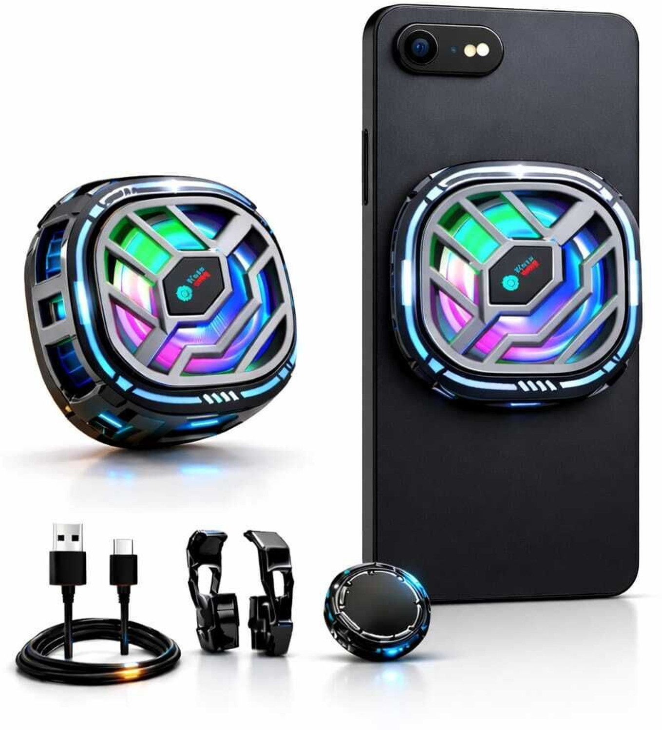 Image of INVICTO CR SL 10 MAGNATIC Ergonomic Cooling Pad with Adjustable Height (Sl 10 Megnetic)