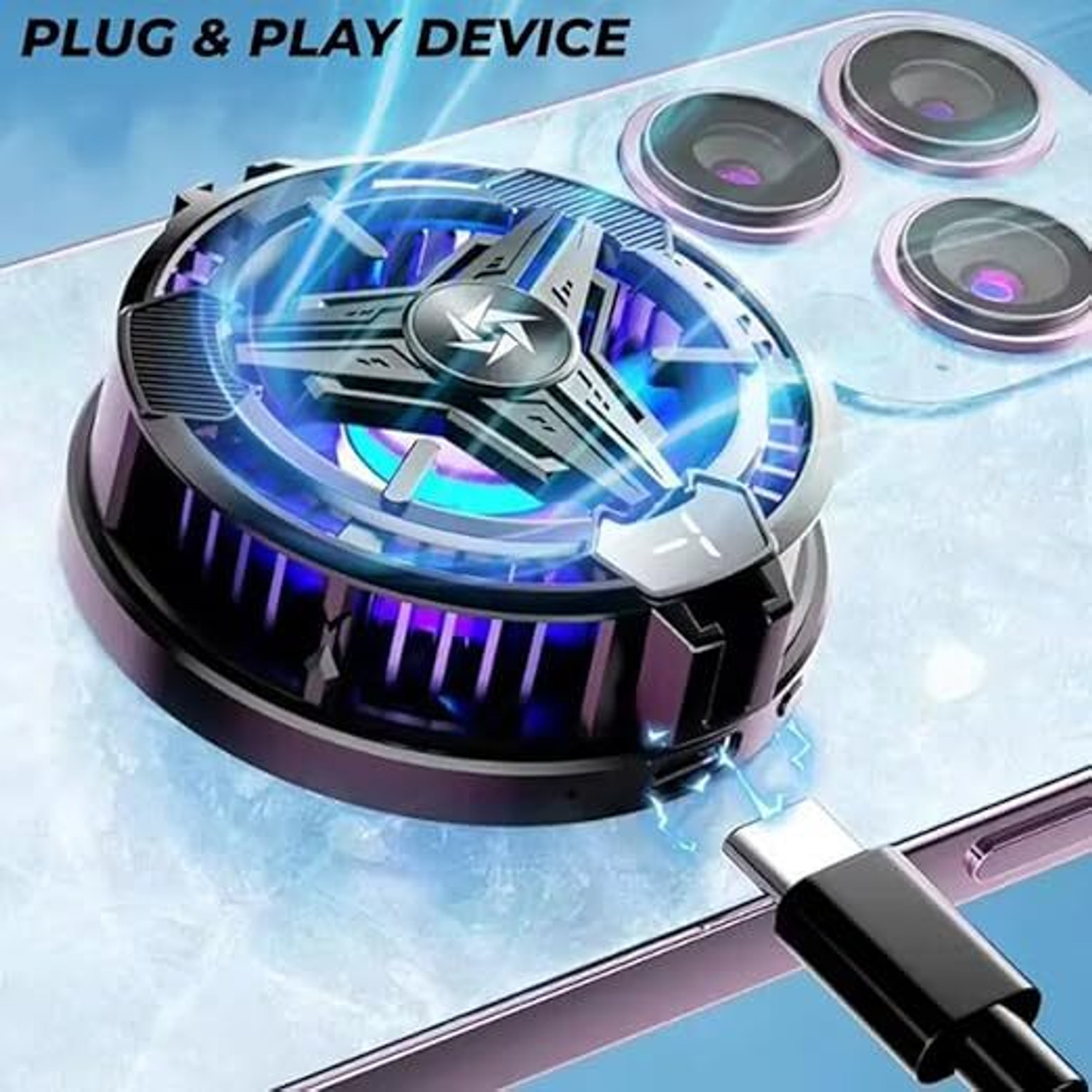 Image of INVICTO CR SL 10 MAGNATIC Ergonomic Cooling Pad with Adjustable Height (Sl 10 Megnetic)