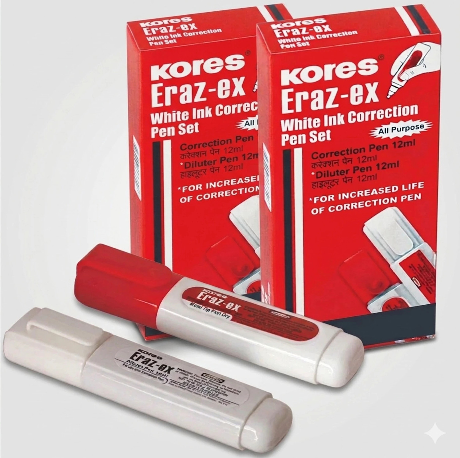 KEROS KORES 12 ml 7 mm PEN (Set of 2, White) - Image 1