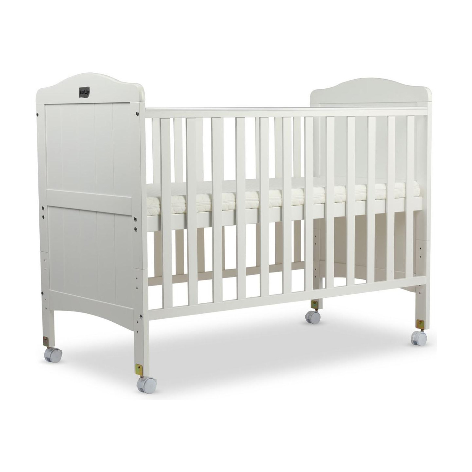 LuvLap C-65 Baby Wooden Cot for Kids with Mattress, 3 Level height adjustment, Cot