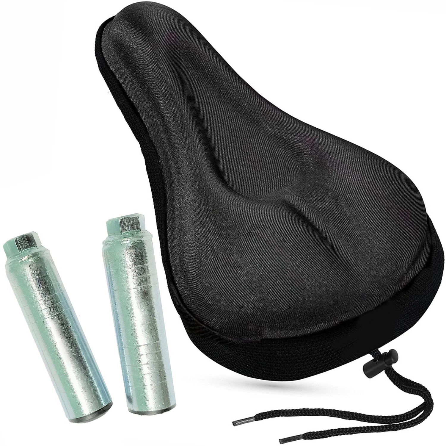 Image of hemcycle Premium Gel Seat Cover Bicycle Seat Cover Free Size (Black)