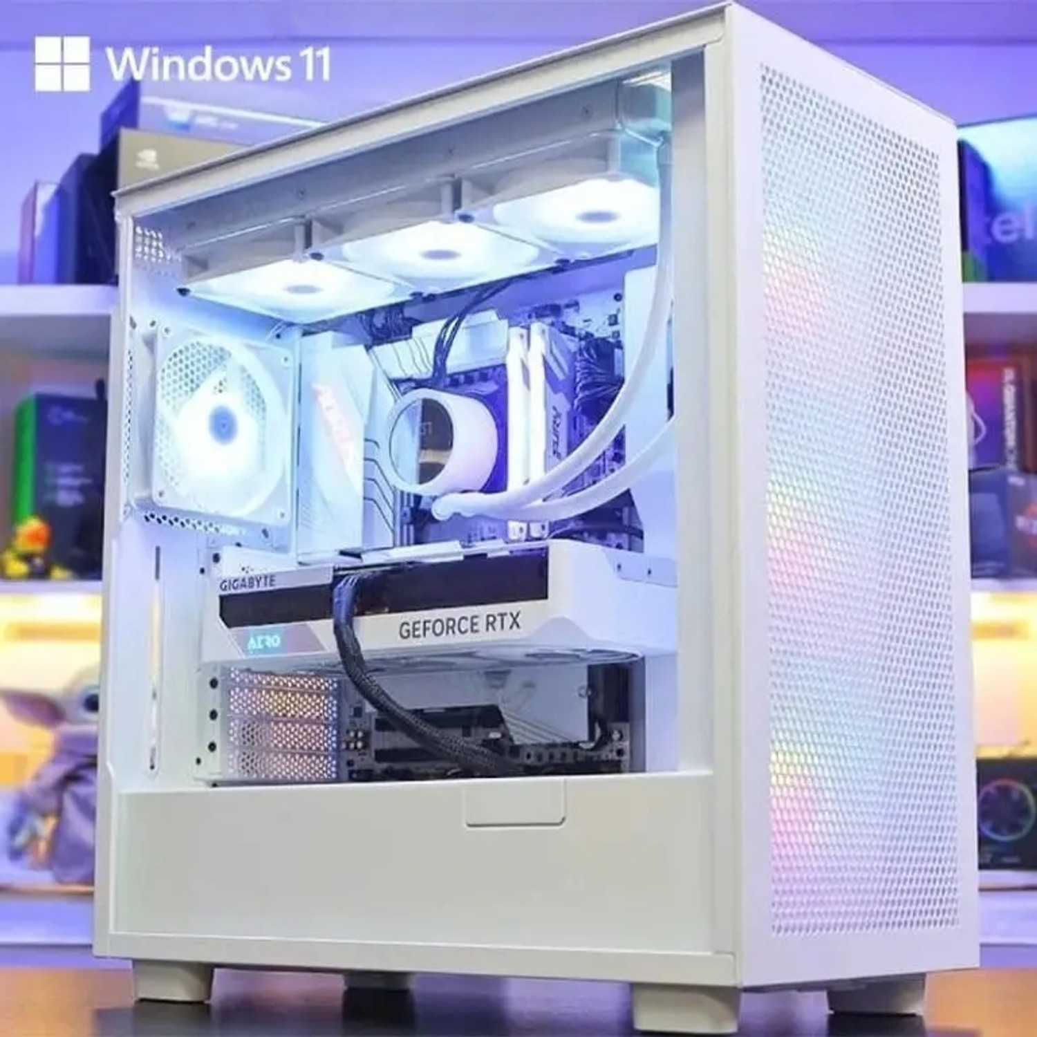 Image of chist GX55 GAMING RYZEN 5 5500 (16 GB RAM /RTX 3050 6GB DDR6 Graphics /512 GB SSD Capacity /Windows 11 Pro /6 GB Graphics Memory) Gaming Tower