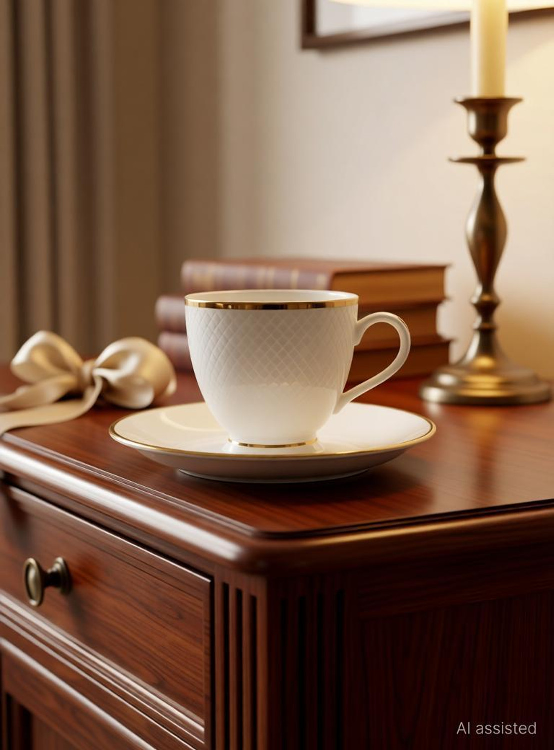 Image of CLAY CRAFT Ceramic Lillyput Cup & Saucer Sets of 12 (6 Cups + 6 Saucer) (310) (White, Cup and Saucer Set)