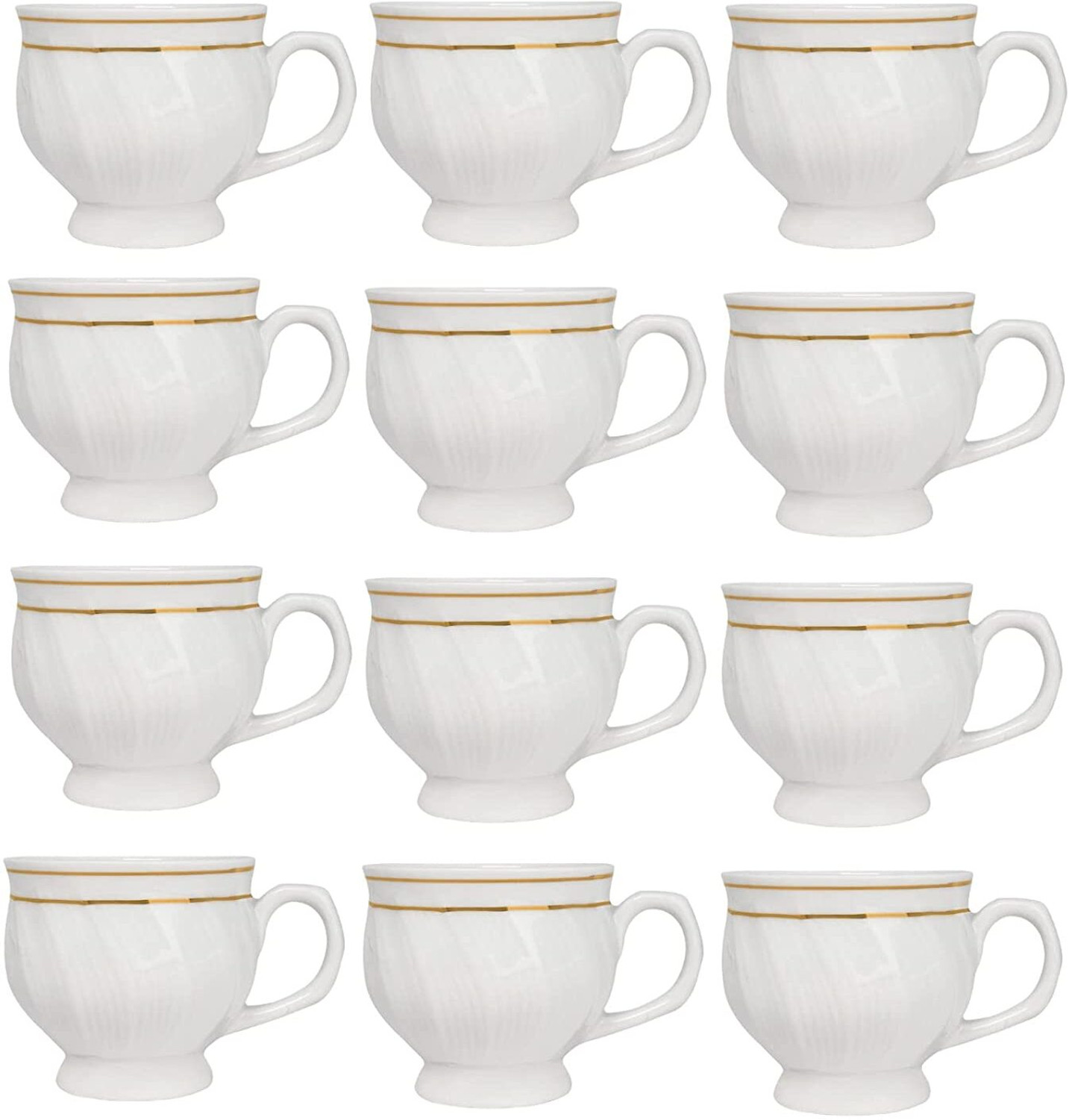 Image of ExclusiveLane Pack of 2 Ceramic Hand Glazed Studio Pottery (Blue, Brown, Cup Set)
