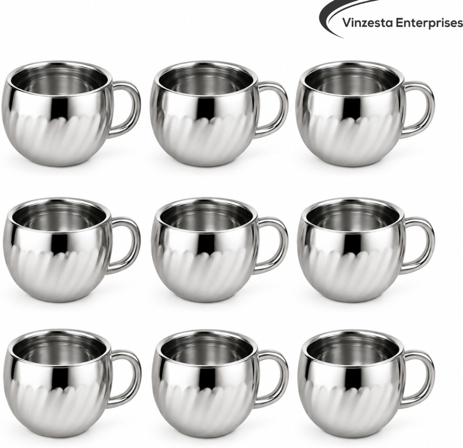 Image of SPEACK Pack of 12 Stainless Steel, Plastic Tea Cups Set, Tea Cup, Tea Cups, Coffee Cup (Purple, Cup Set)