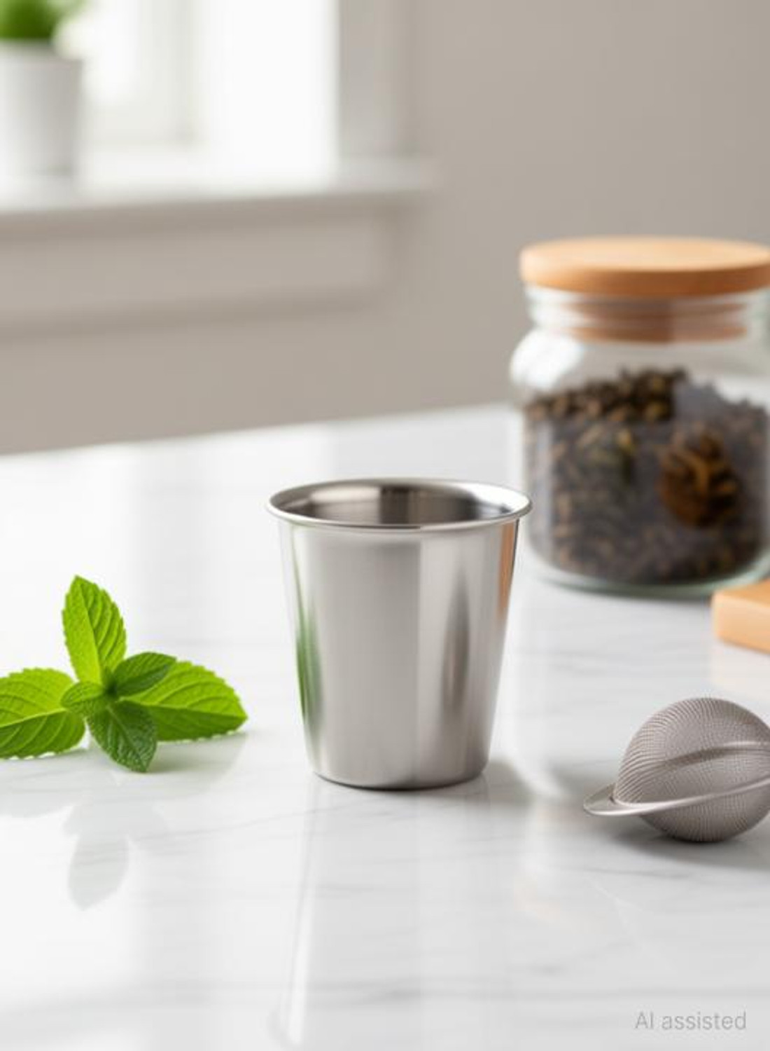 Image of snehatrends Pack of 12 Stainless Steel 12pc stainless steel 120ml tea cup /coffee cup daily use chrome finish (Silver, Cup)