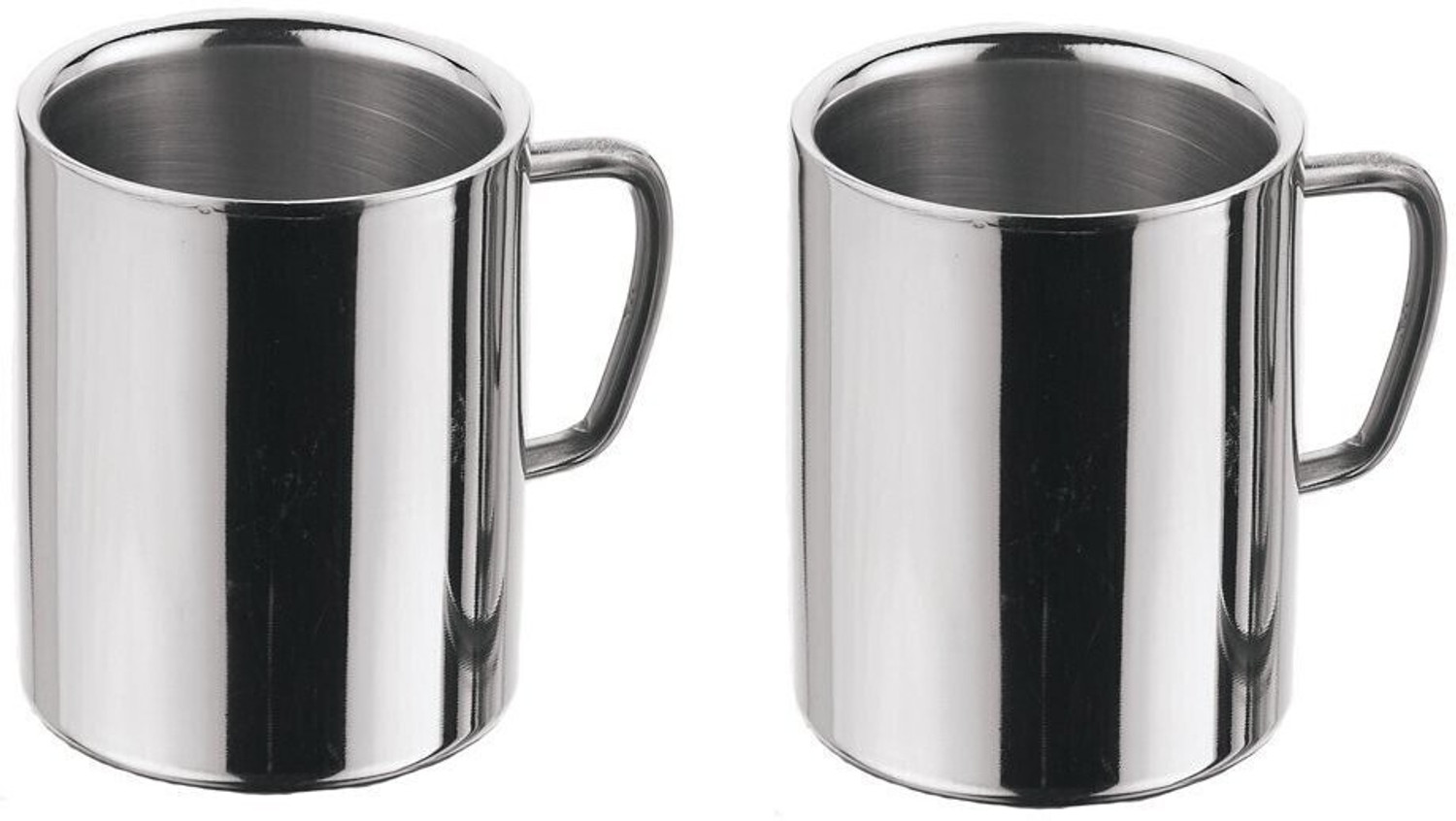 Image of snehatrends Pack of 12 Stainless Steel 12pc stainless steel 120ml tea cup /coffee cup daily use chrome finish (Silver, Cup)