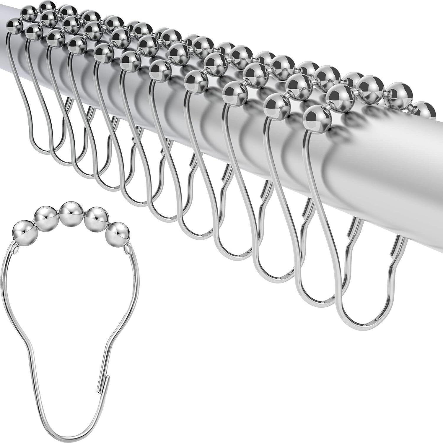 TAPAHPRIYAY 12pcs Shower Curtain Hook Rings - Image 6