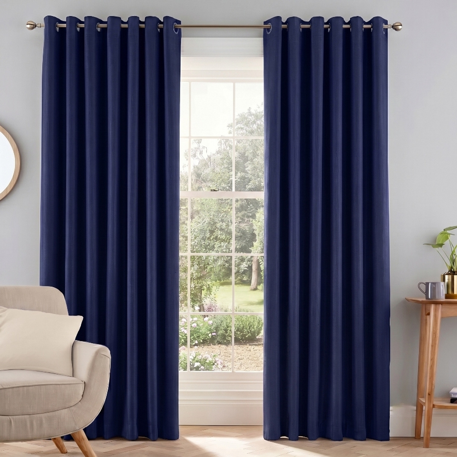 Image of Rashee Creations 242 cm (8 ft) Shower Polyester Semi Transparent Curtain (Pack Of 2) (Brown, Solid)