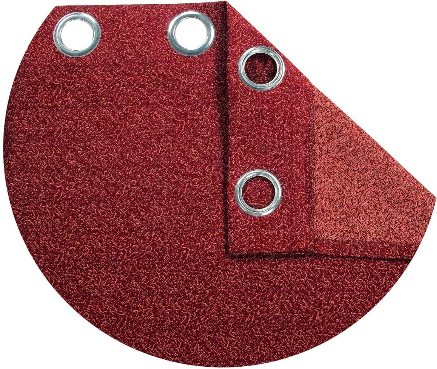 Image of GCPL 153 cm (5 ft) Window Cotton Blackout Curtain (Pack Of 2) (Maroon, Self Design)
