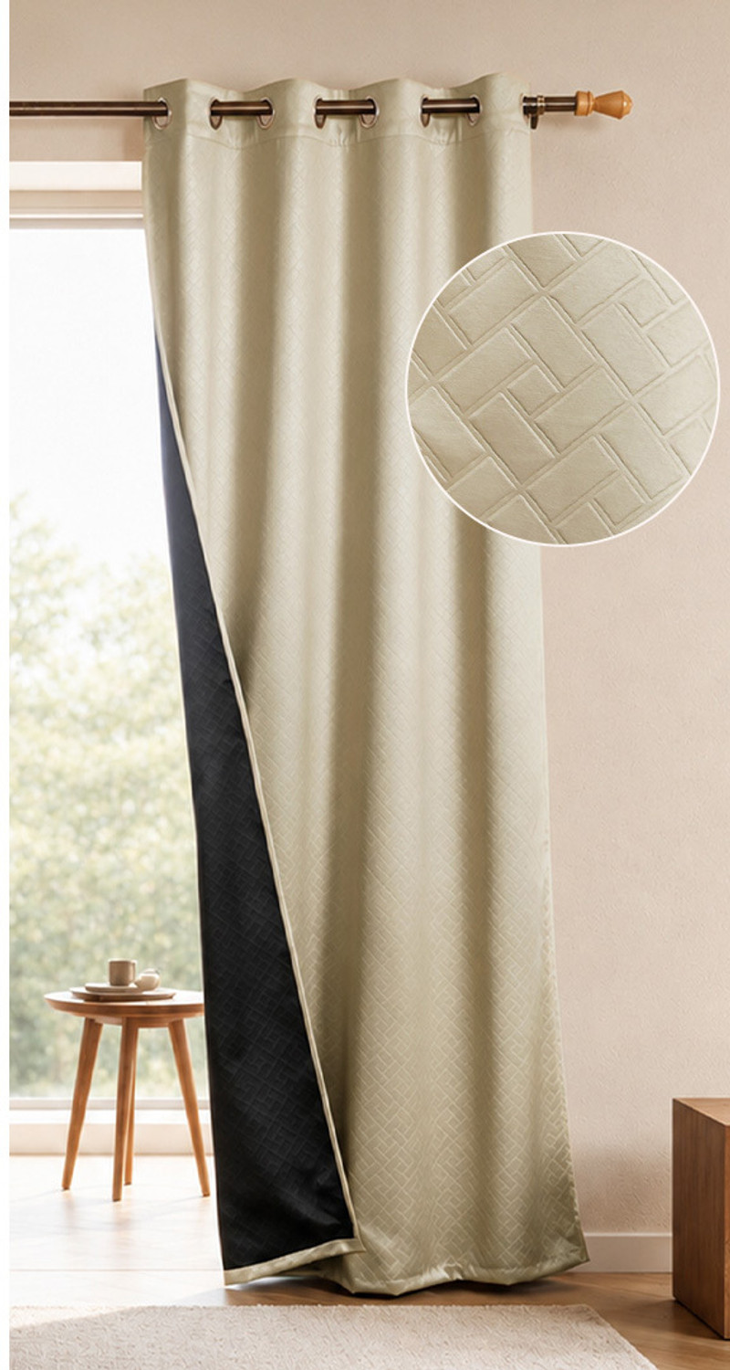 Image of Home Sizzler 275 cm (9 ft) Long Door Polyester Blackout Curtain Single Curtain (Black, Solid)