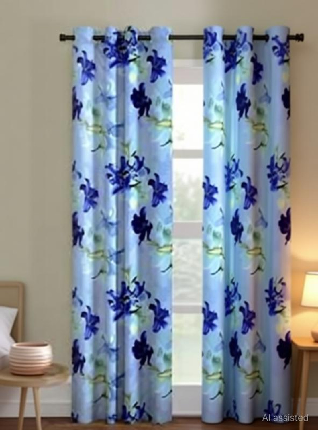 Gantavya 153 cm Polyester Semi Transparent Curtain - Image 6
