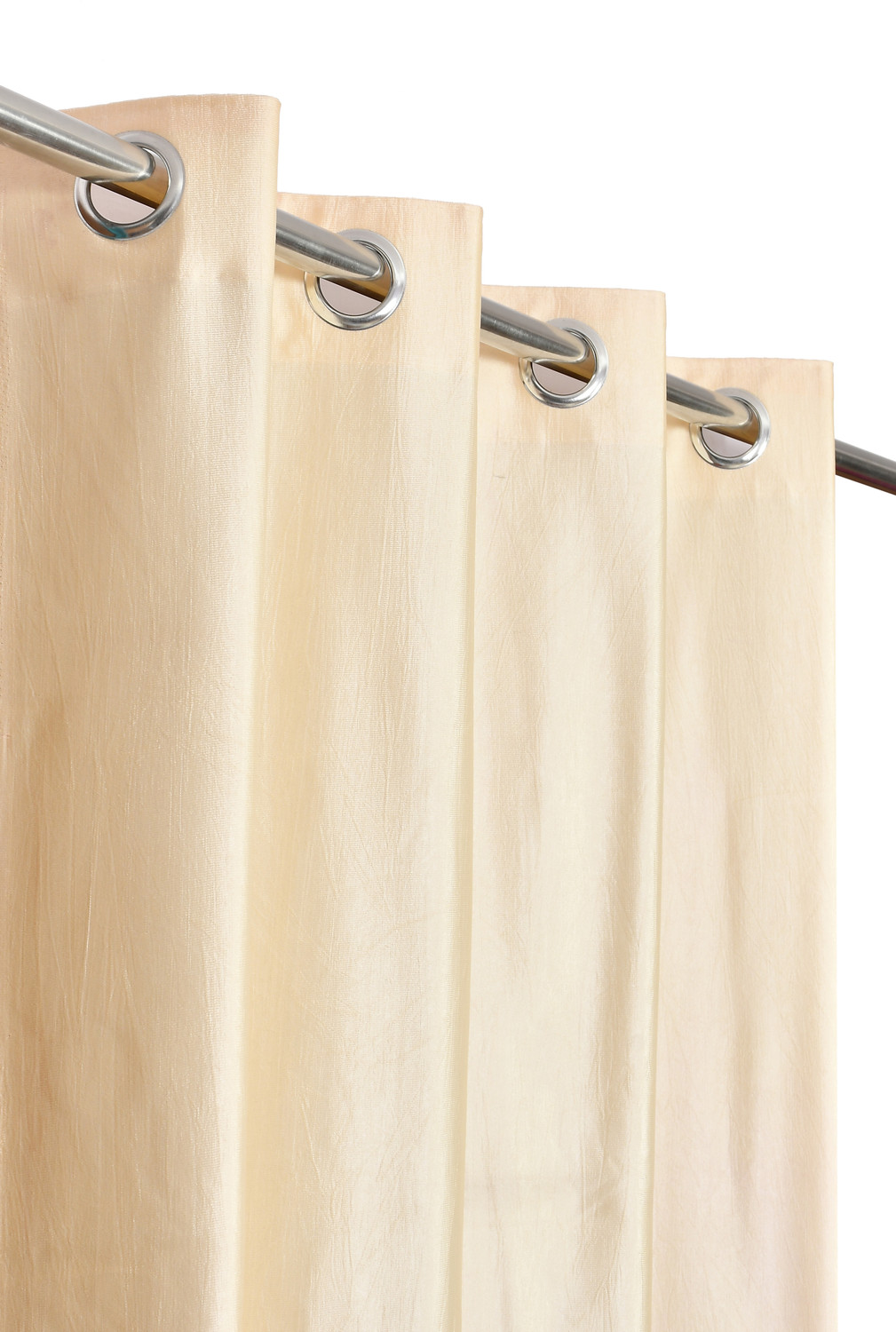 Image of Rashee Creations 242 cm (8 ft) Shower Polyester Semi Transparent Curtain (Pack Of 2) (Brown, Solid)