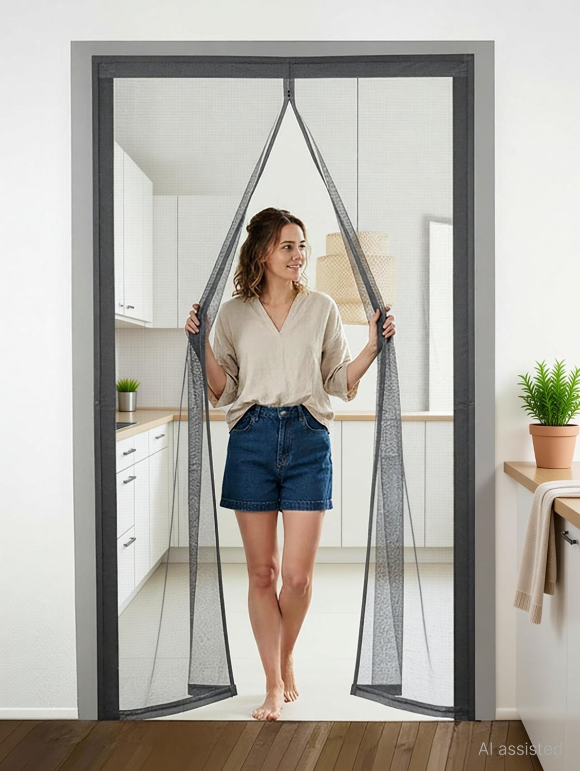 Image of SHAVIN 252 cm (8 ft) Shower PVC Transparent Curtain Single Curtain (TRANSPARENT, Plain, Solid)