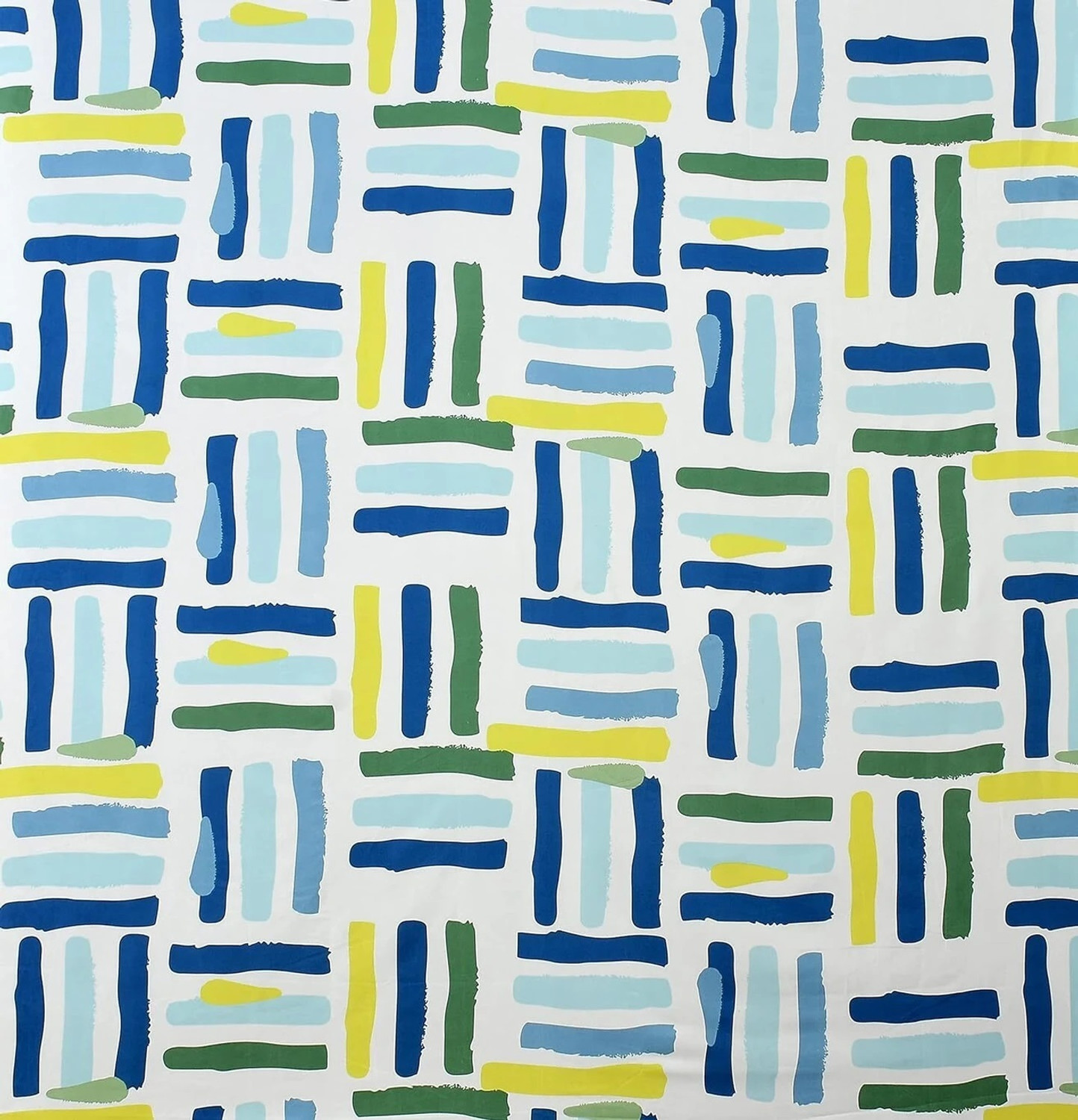 Image of LUMORA NEST Cotton Double Flat 300 TC Printed 1 Bedsheet with 2 Pillow Covers (Blue, Green)