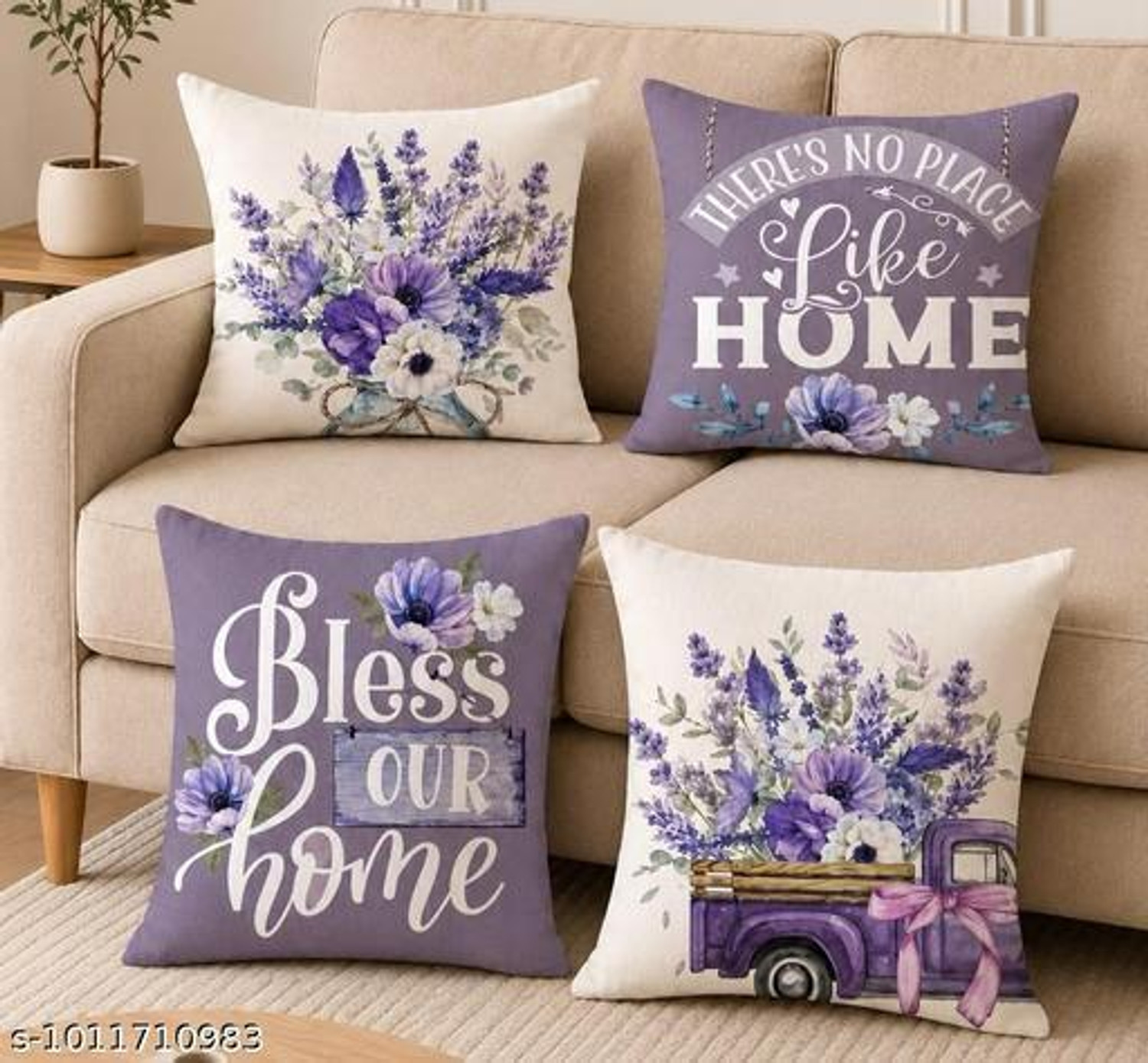 Image of Clothloom Cotton, Dupion Silk Cushions Cover (41 cm*41 cm, Pack of 5, Multicolor)