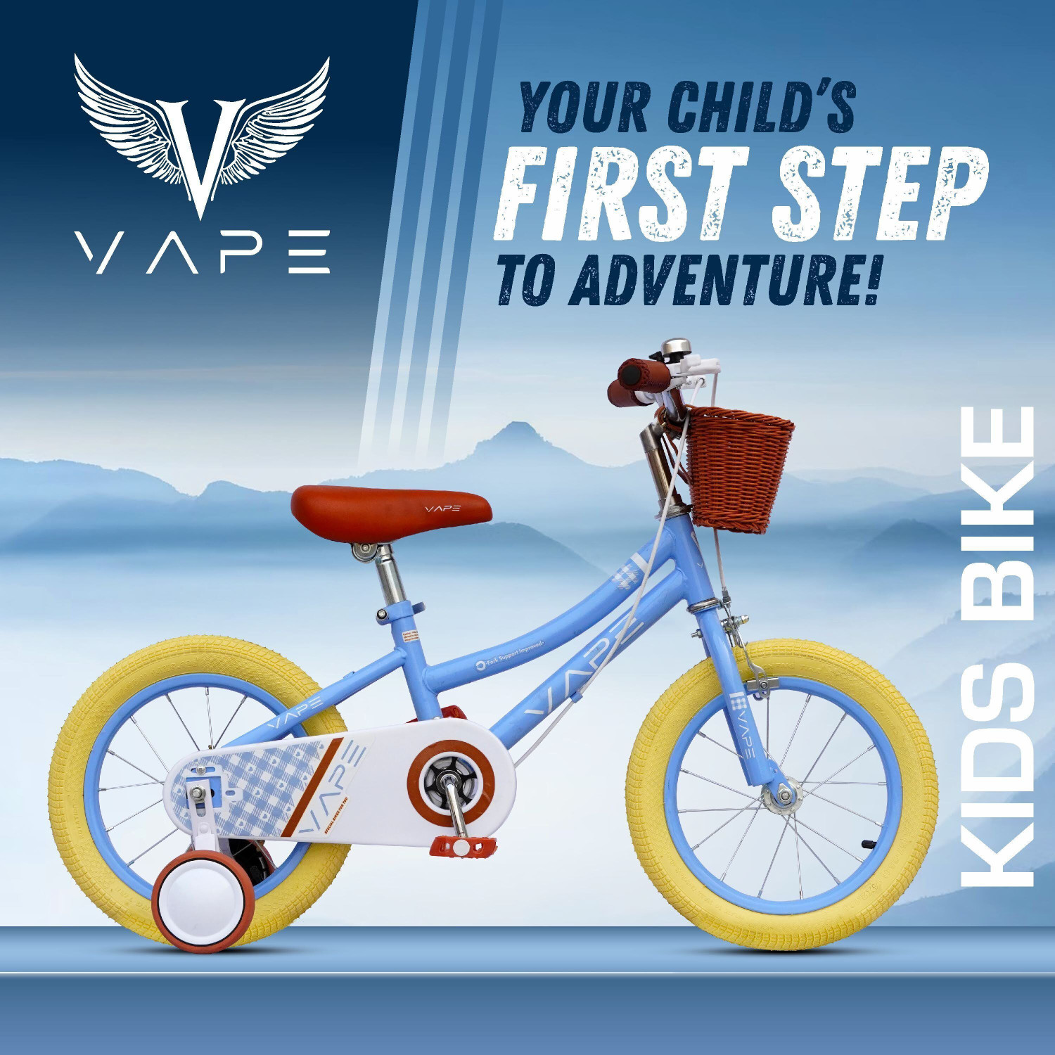 Goal Kids Cycle 14T with Training Wheels - Image 1