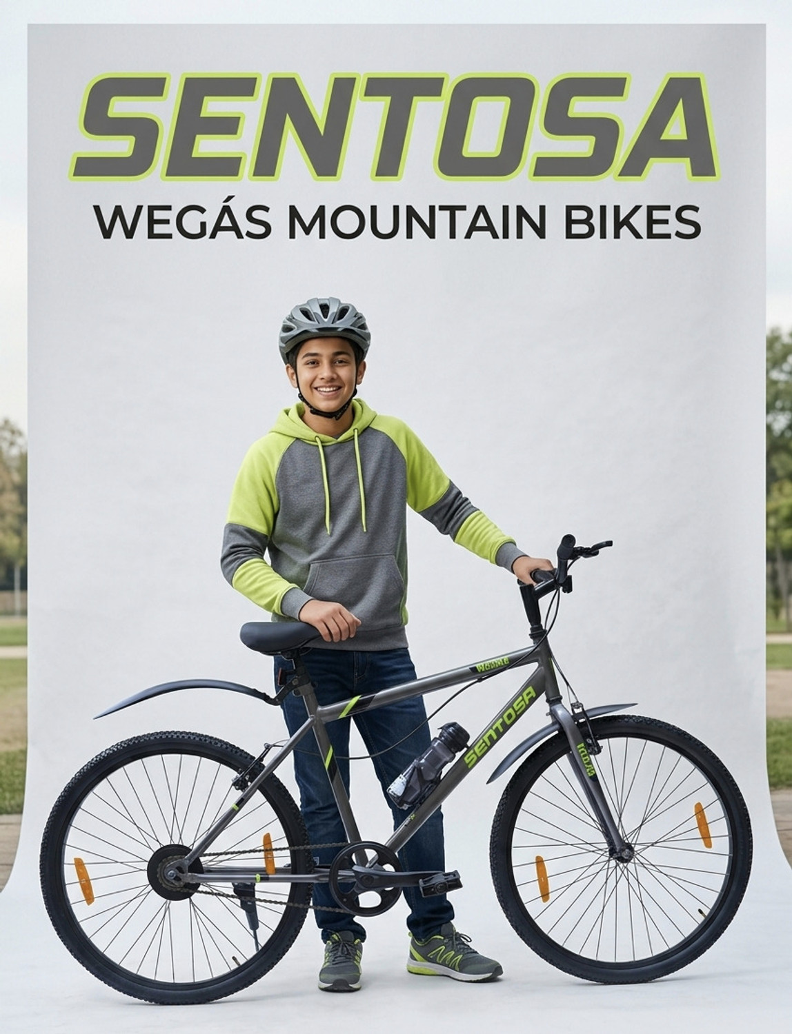 Image of Wegas Moscow 26*2*40 26 T (inch) Mountain Cycle (Single Speed, Red, Black, Only Front Suspension)