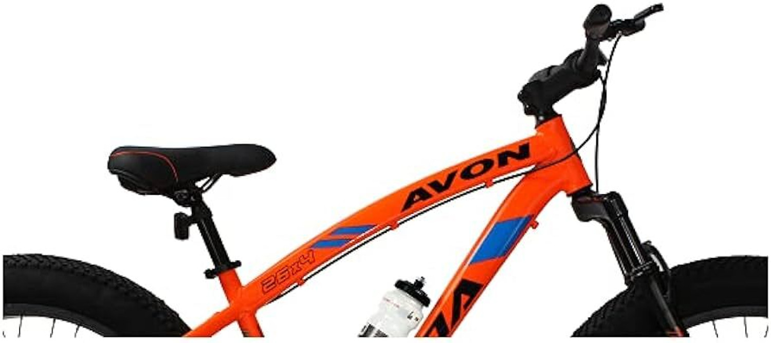 Image of Avon Cycles YAMA |FRONT SUSPENSION| FAT TYRES 26 * 400|Dual Disc Brakes] 26 T (inch) Fat Tyre Cycle (Single Speed, Black, Green, Front Rigid & Rear Suspension)