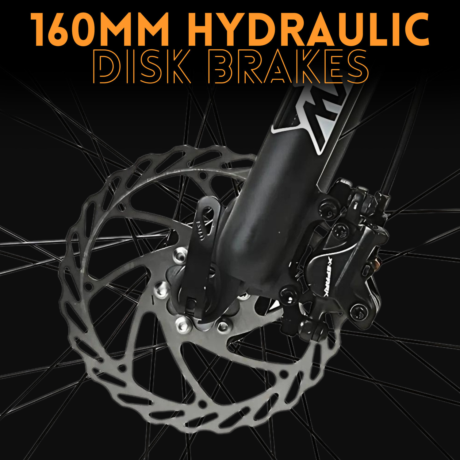 Image of FitTrip Snyper GT | Hydraulic Disk Brakes | 6061 Al Alloy Frame | Shimano Gears 27.5 T (inch) Mountain Cycle (21 Gear, Orange, Only Front Suspension)