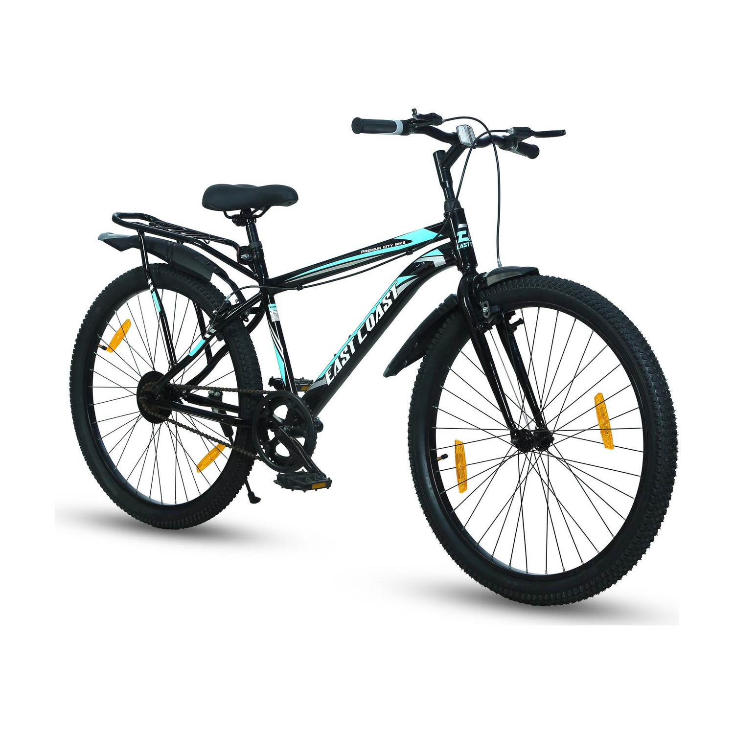 EAST COAST 26T City Bike with Inbuilt Carrier - Image 1