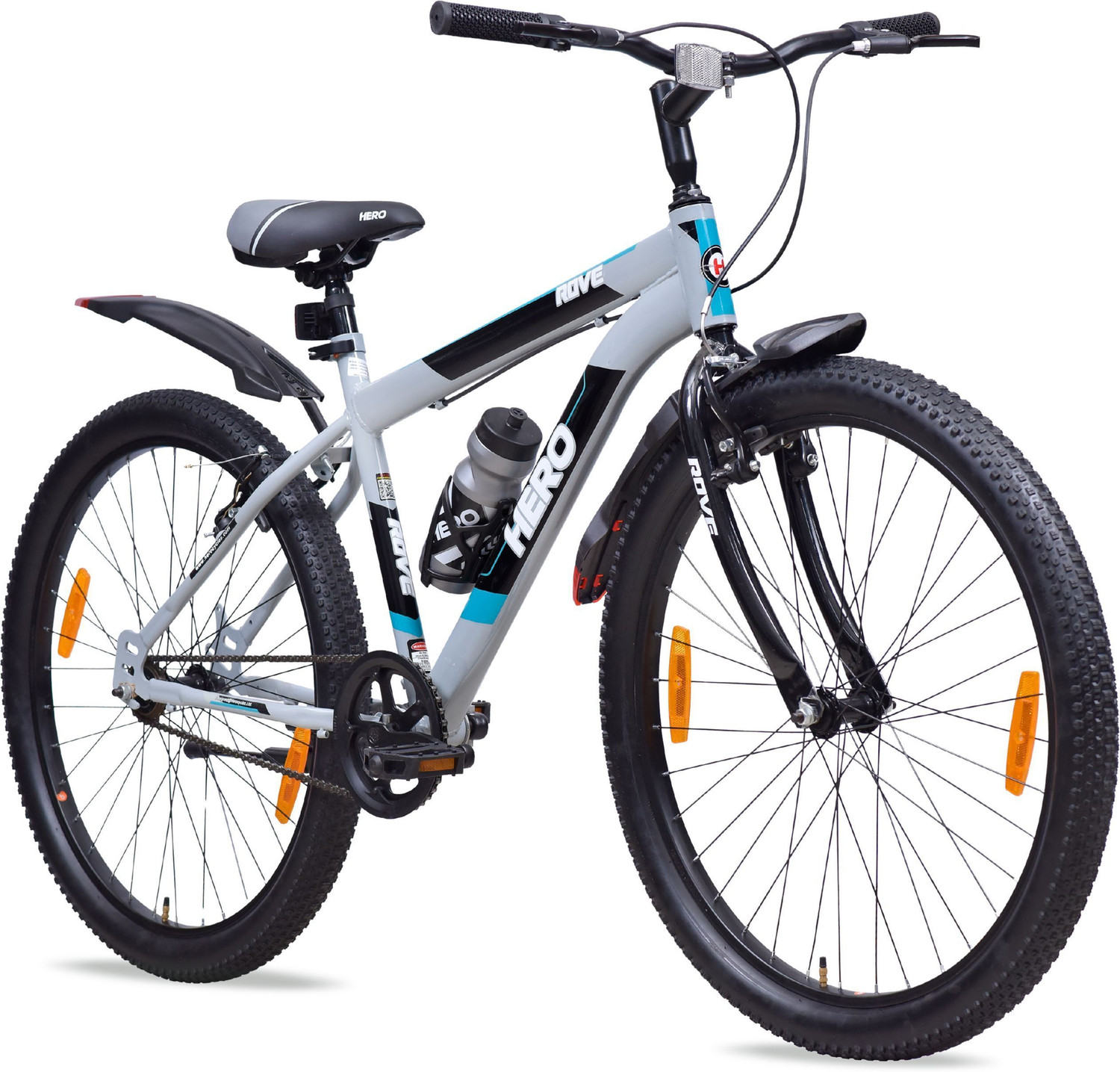 Image of HERCULES FX 300 27.5 T (inch) Road Cycle (Single Speed, Grey, White, Only Front Suspension)