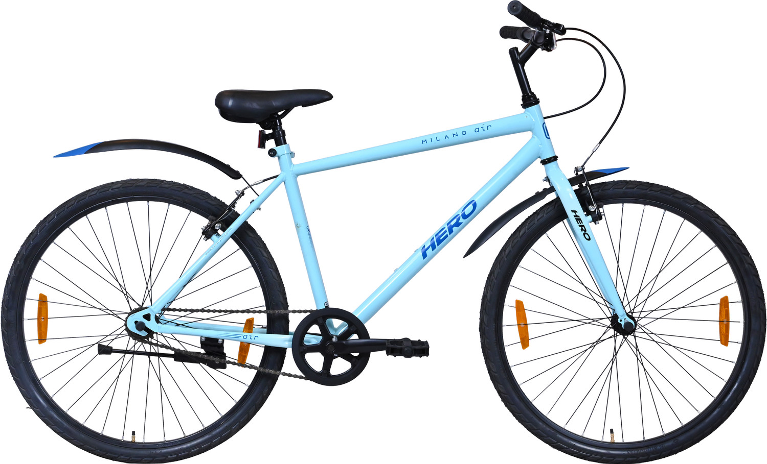 Image of Goal VAPE 700C SingleSpeed Bicycle | Double Disc Brakes 700C T (inch) Hybrid Cycle /City Bike (Single Speed, White, Rigid)
