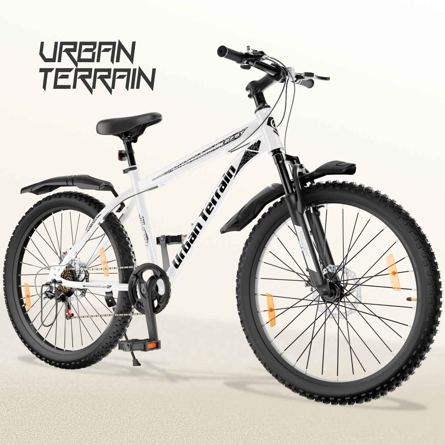 Image of HERCULES FX 300 27.5 T (inch) Road Cycle (Single Speed, Grey, White, Only Front Suspension)