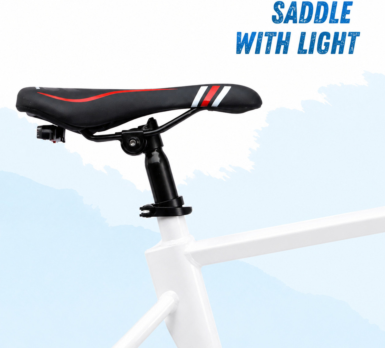 Image of Goal VAPE 700C SingleSpeed Bicycle | Double Disc Brakes 700C T (inch) Hybrid Cycle /City Bike (Single Speed, White, Rigid)
