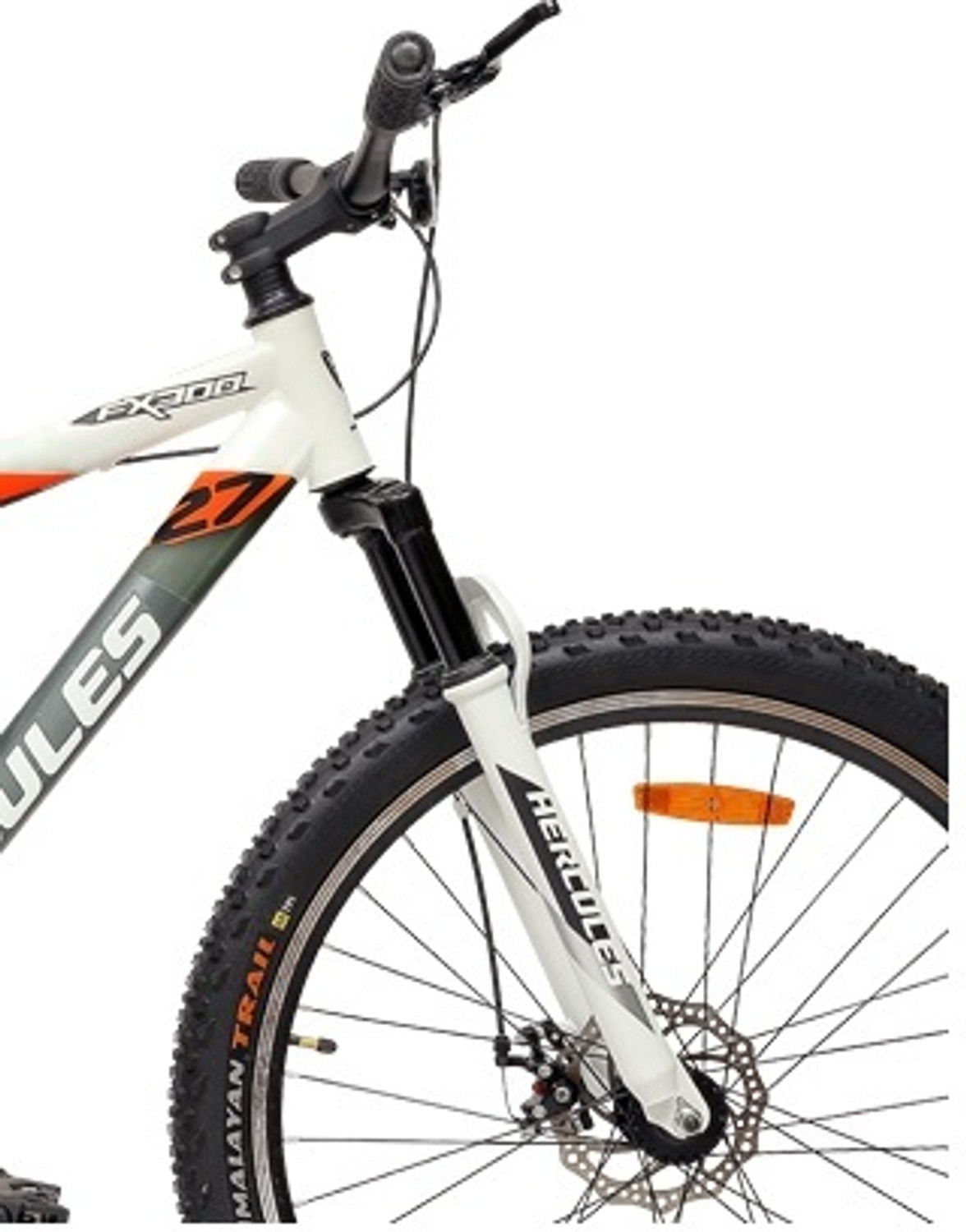 Image of HERCULES FX 300 27.5 T (inch) Road Cycle (Single Speed, Grey, White, Only Front Suspension)