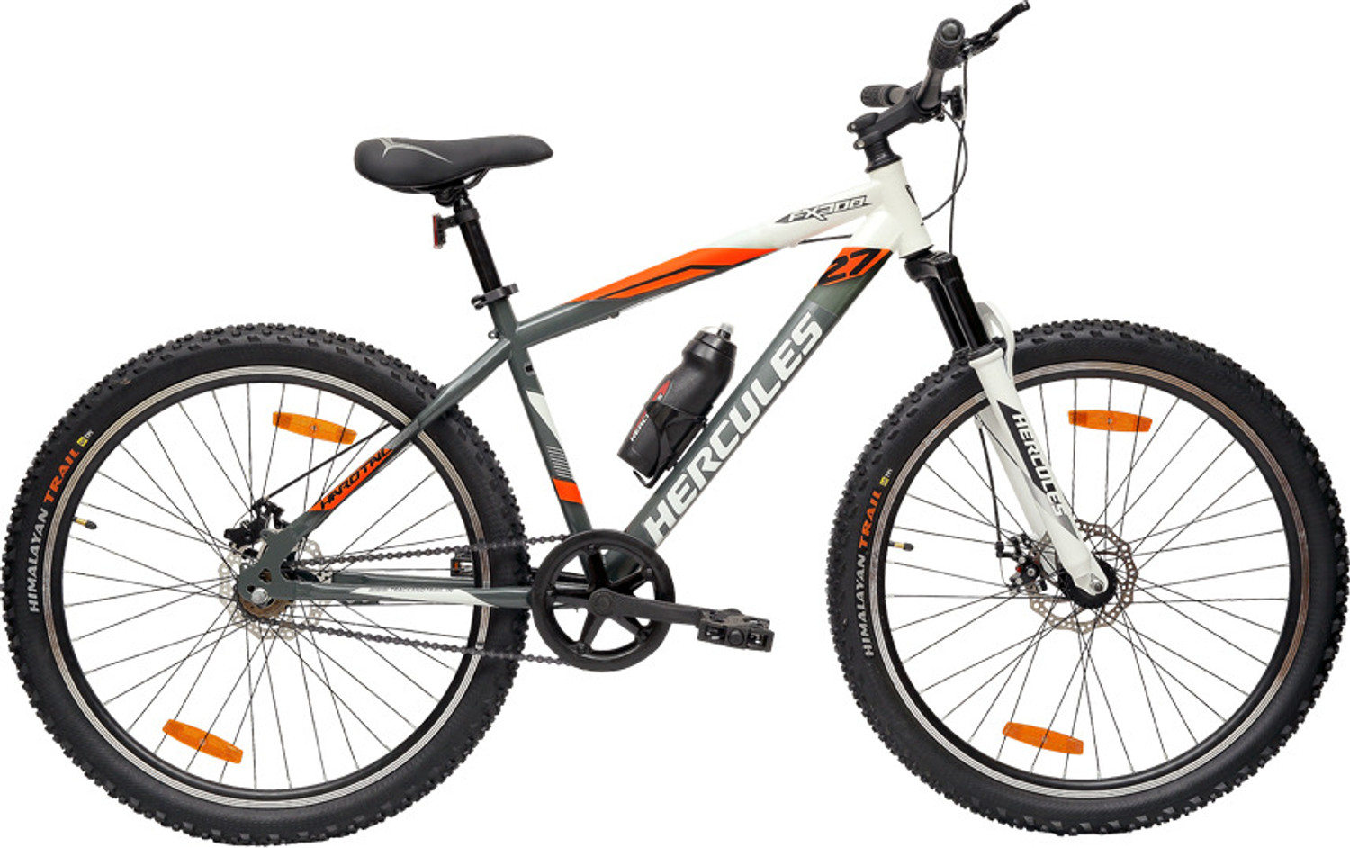 Image of HERCULES FX 300 27.5 T (inch) Road Cycle (Single Speed, Grey, White, Only Front Suspension)