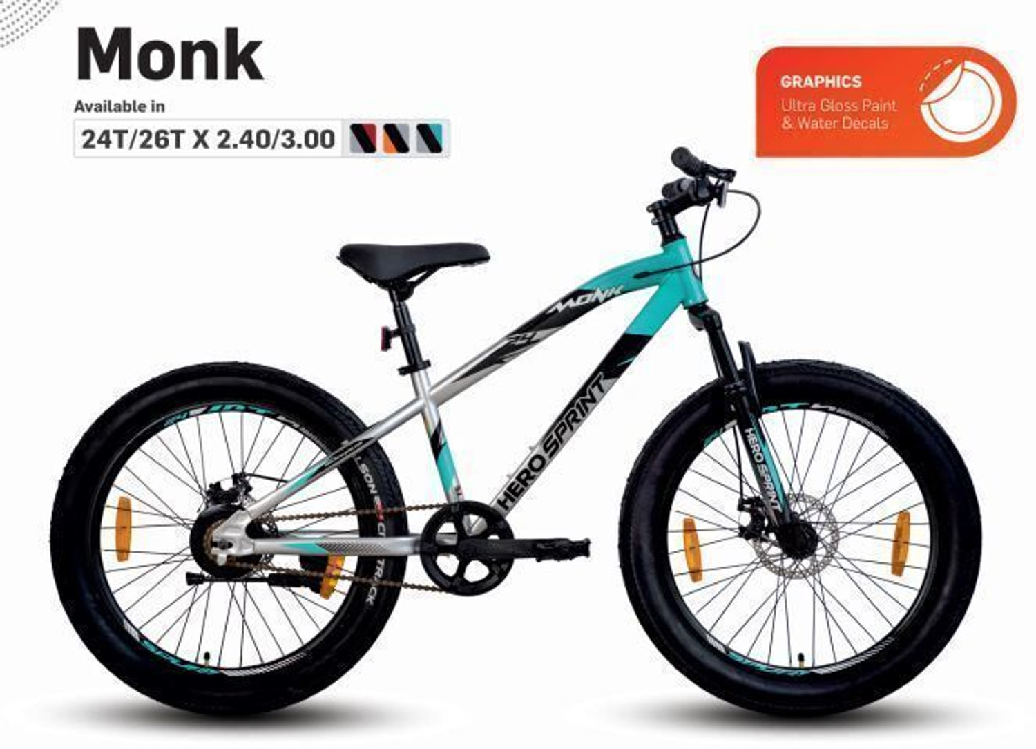 Image of HERCULES FX 300 27.5 T (inch) Road Cycle (Single Speed, Grey, White, Only Front Suspension)