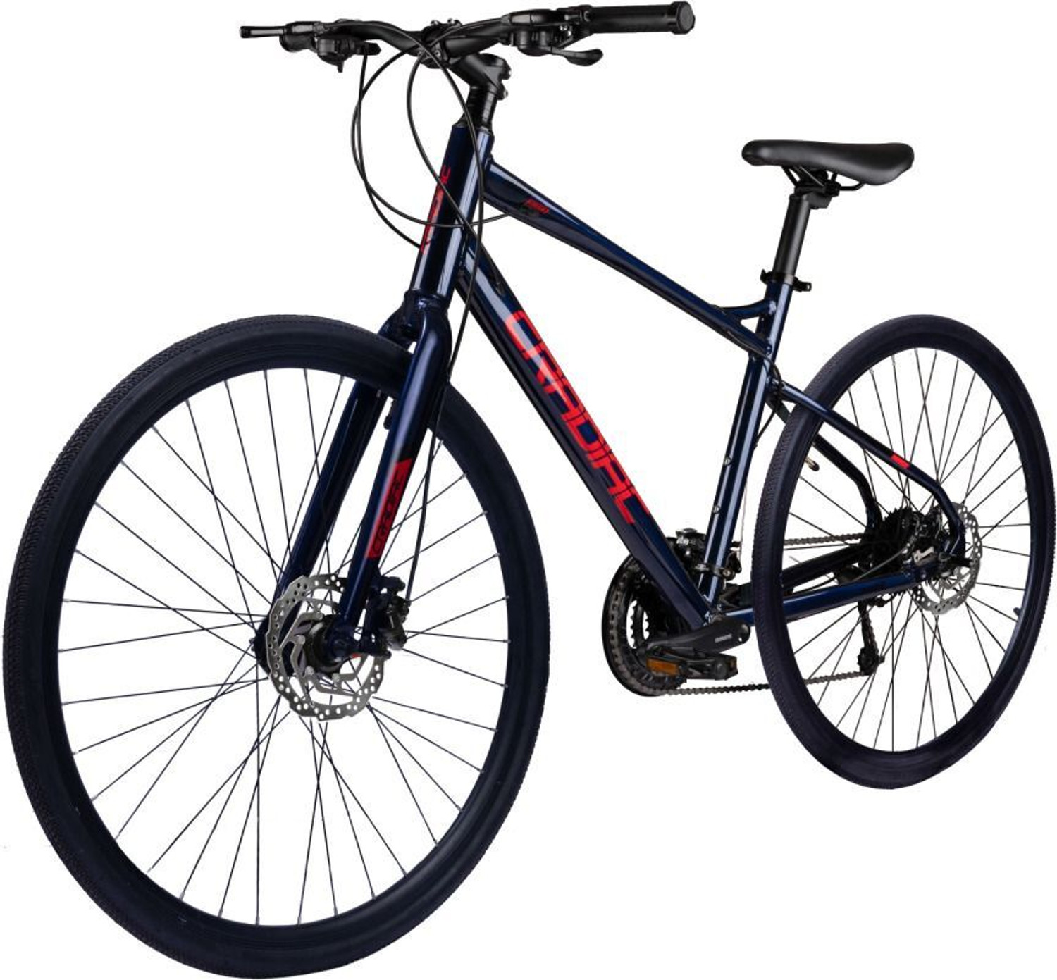 Image of OMO HAMPI PRO | SHIMANO Gear 3X9 ALIVIO | ALLOY Rigid Fork | Cassette | 700C T (inch) Hybrid Cycle /City Bike (27 Gear, Red, Rigid)