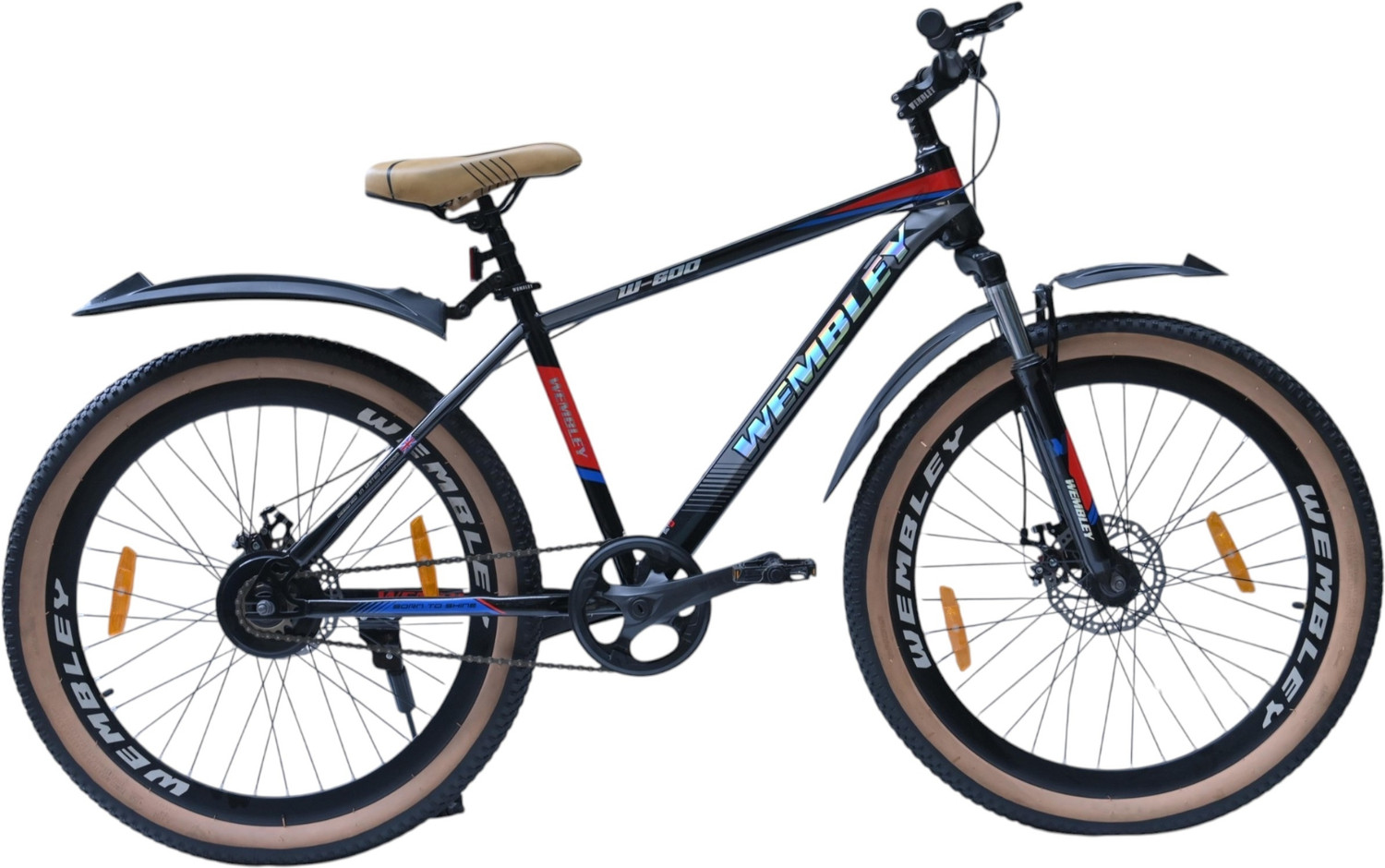 Image of Wegas Moscow 26*2*40 26 T (inch) Mountain Cycle (Single Speed, Red, Black, Only Front Suspension)