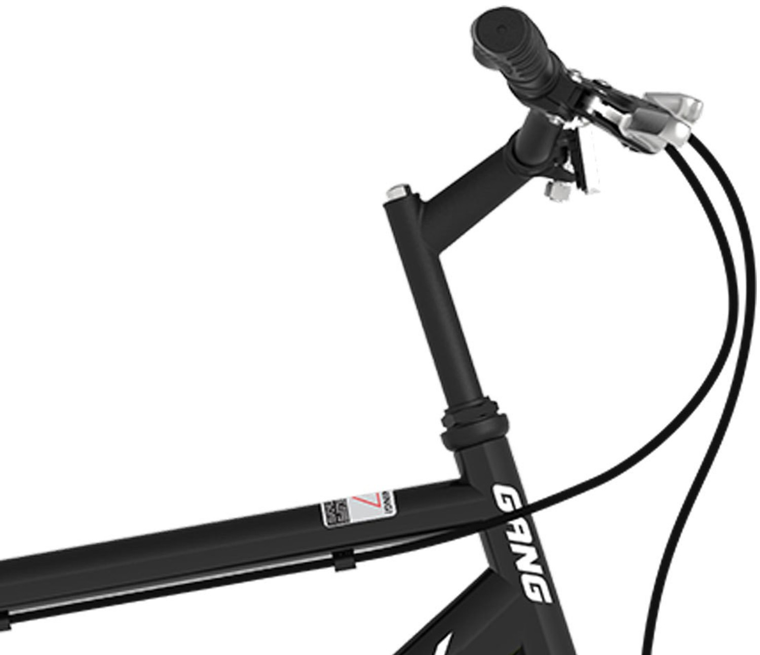 Image of GANG Cycles Skyrock Single Speed Bike With Front Disc and V-Brake (BLACK) 26 T (inch) Mountain Cycle (Single Speed, Black, Only Front Suspension)