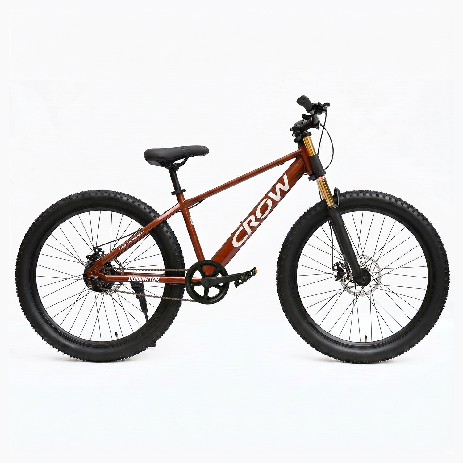 Image of ATLAS Twister Deluxe Bike For Adults Matt Black&Red 26 T (inch) Mountain Cycle (Single Speed, Multicolor, Rigid)