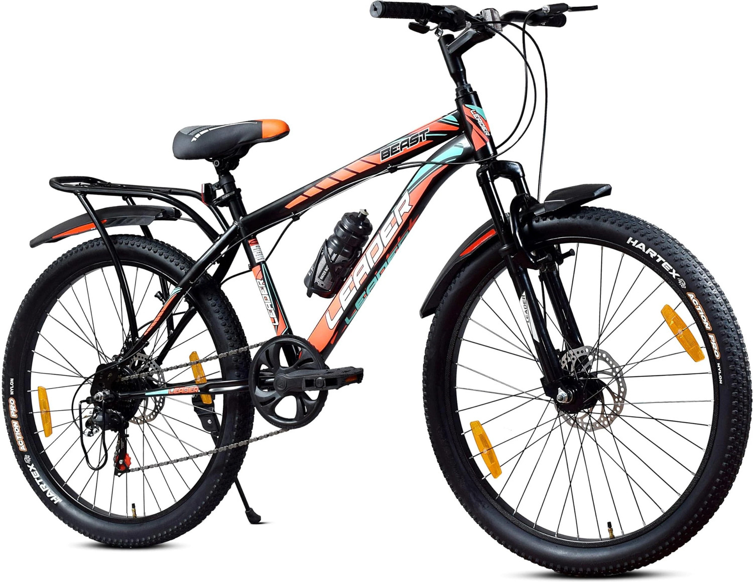 Image of Vrock Slugger 7 speed 26T unisex Mountain Bike, Steel Frame 26 T (inch) Mountain Cycle (7 Gear, Multicolor, Only Front Suspension)