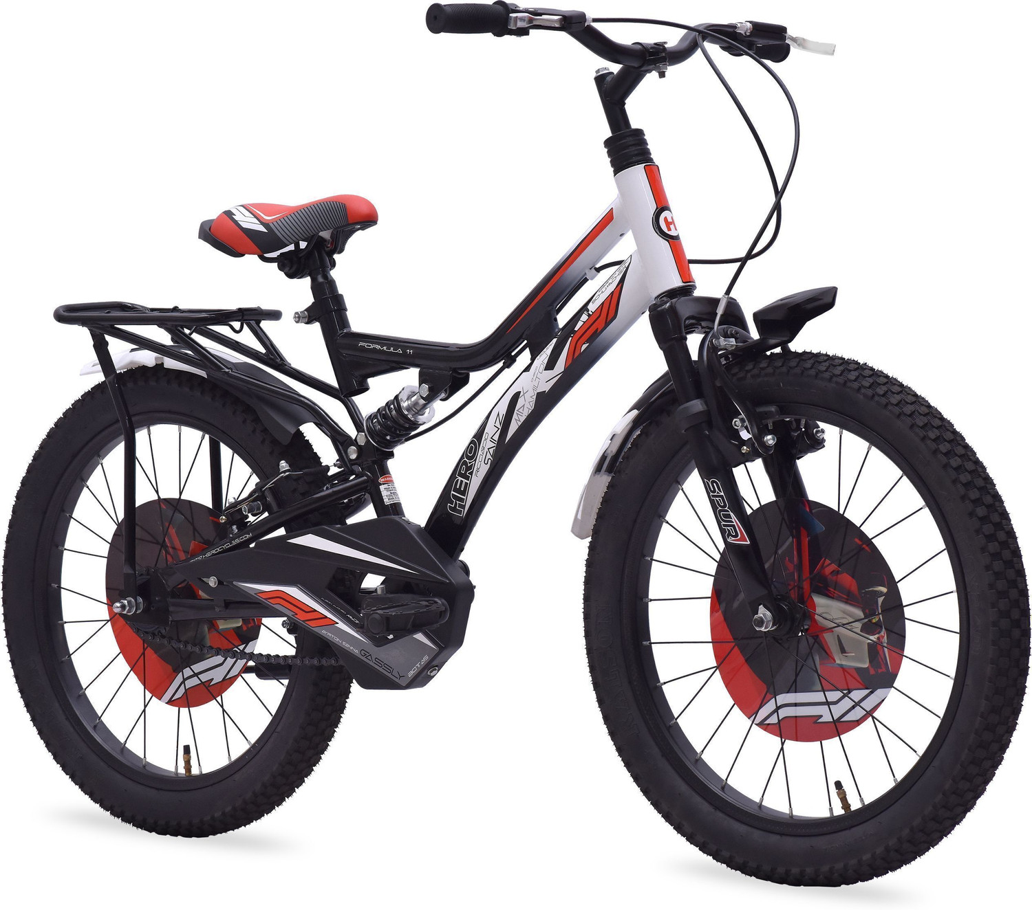 Image of HERO Bonfire IBC |Dual SUSPENSION |Power Brakes |Wheel Size 26 T (inch) Mountain /Hardtail Cycle (Single Speed, Black, Dual Suspension)