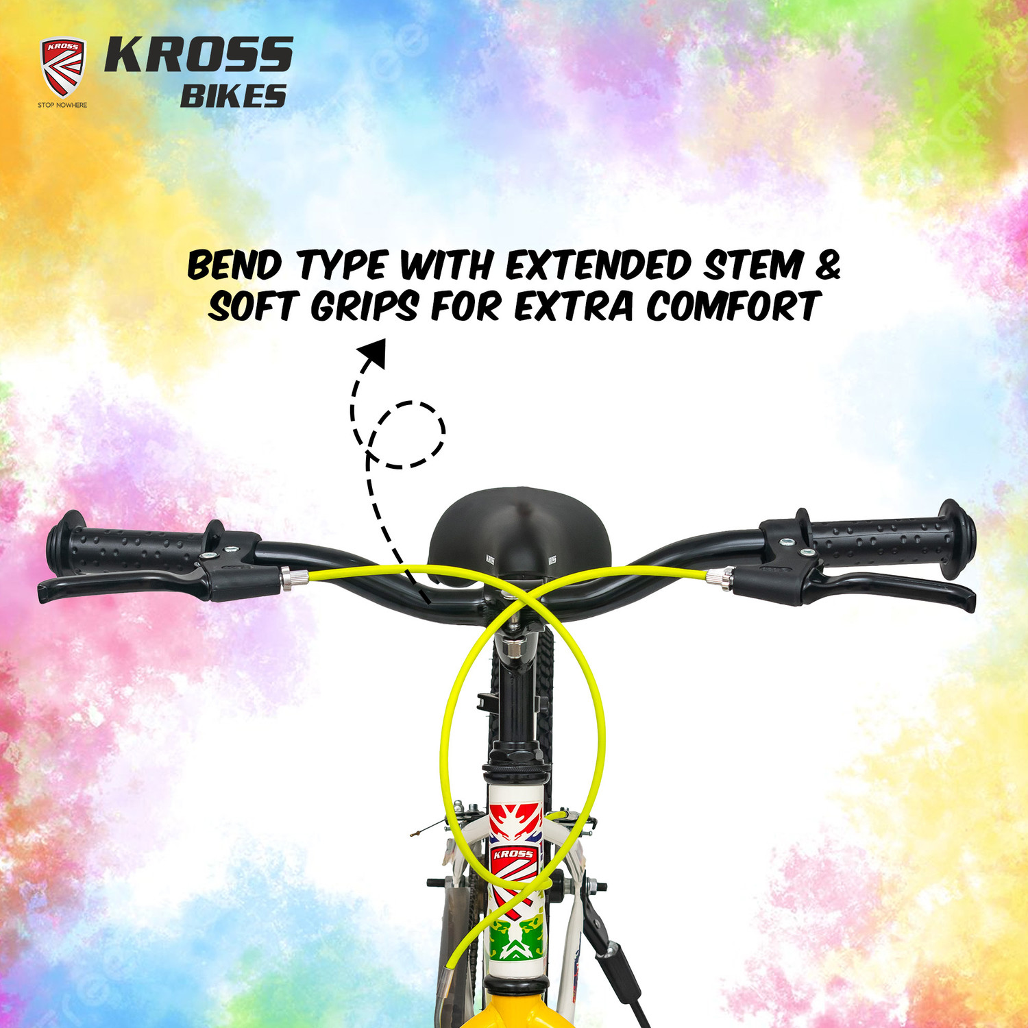 Image of Kross Extreme 20 T (inch) Mountain Cycle (Single Speed, White, Yellow, Rigid)