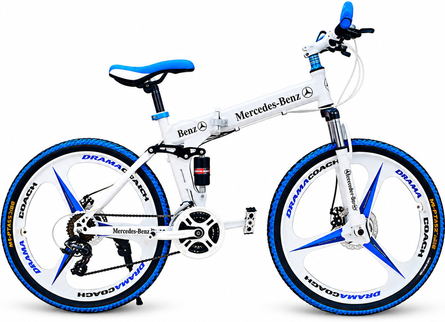 QUESEC 3 Spoke Mercedes-Benz Foldable Bicycle 26 Inch - Image 6