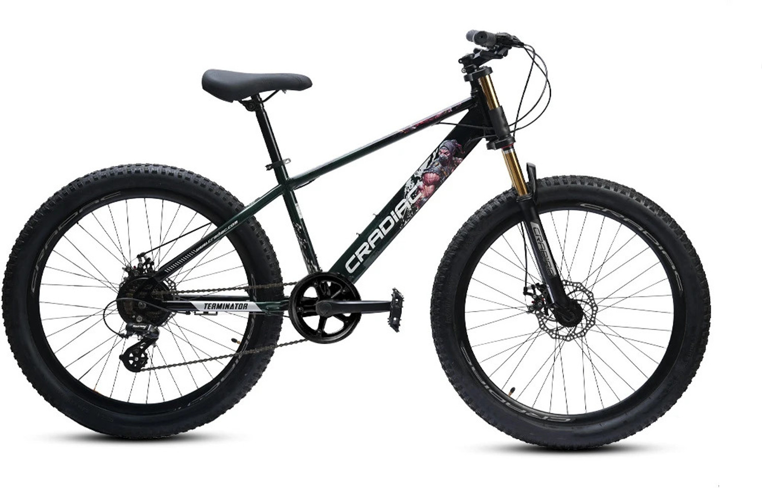 Image of FitTrip Snyper GT | Hydraulic Disk Brakes | 6061 Al Alloy Frame | Shimano Gears 27.5 T (inch) Mountain Cycle (21 Gear, Orange, Only Front Suspension)