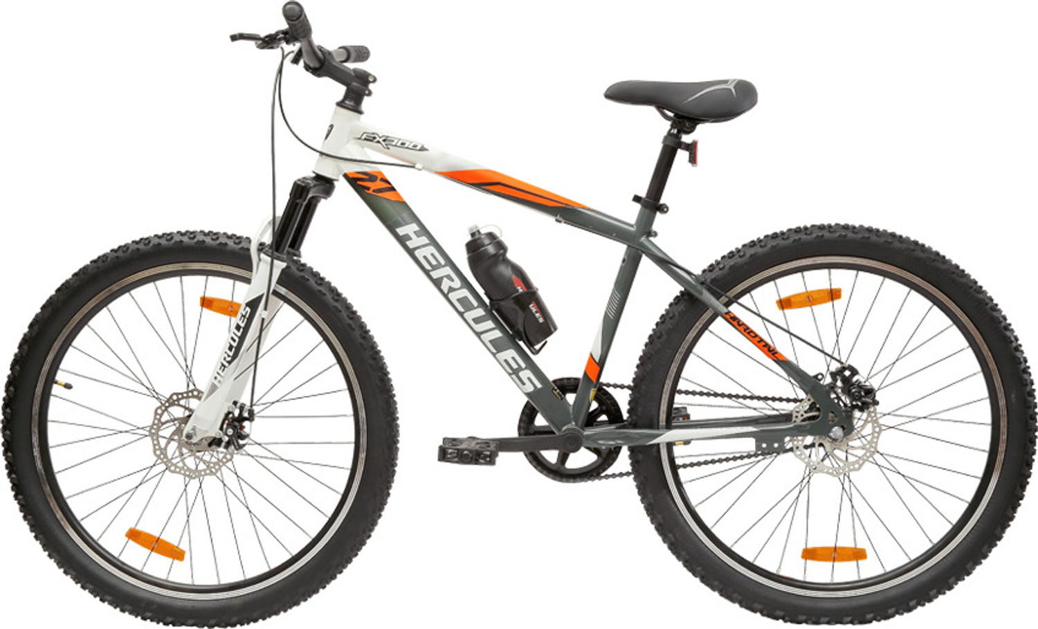 Image of HERCULES FX 300 27.5 T (inch) Road Cycle (Single Speed, Grey, White, Only Front Suspension)