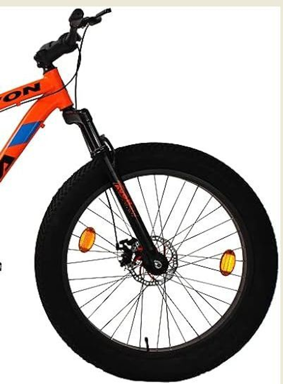 Image of Avon Cycles YAMA |FRONT SUSPENSION| FAT TYRES 26 * 400|Dual Disc Brakes] 26 T (inch) Fat Tyre Cycle (Single Speed, Black, Green, Front Rigid & Rear Suspension)