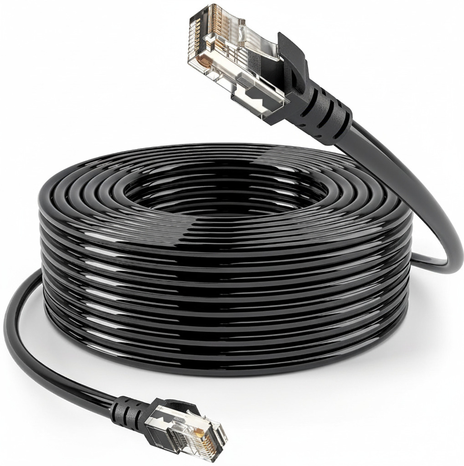 Image of sounce LAN Cable 1.5 A 305 m Unshielded (UTP) Cat6 Ethernet Cable 305m High-Speed LAN Cable for CCTV & Networking (Compatible with CCTV, Router, Switches, PC, White, One Cable, RJ-45 To RJ-45)
