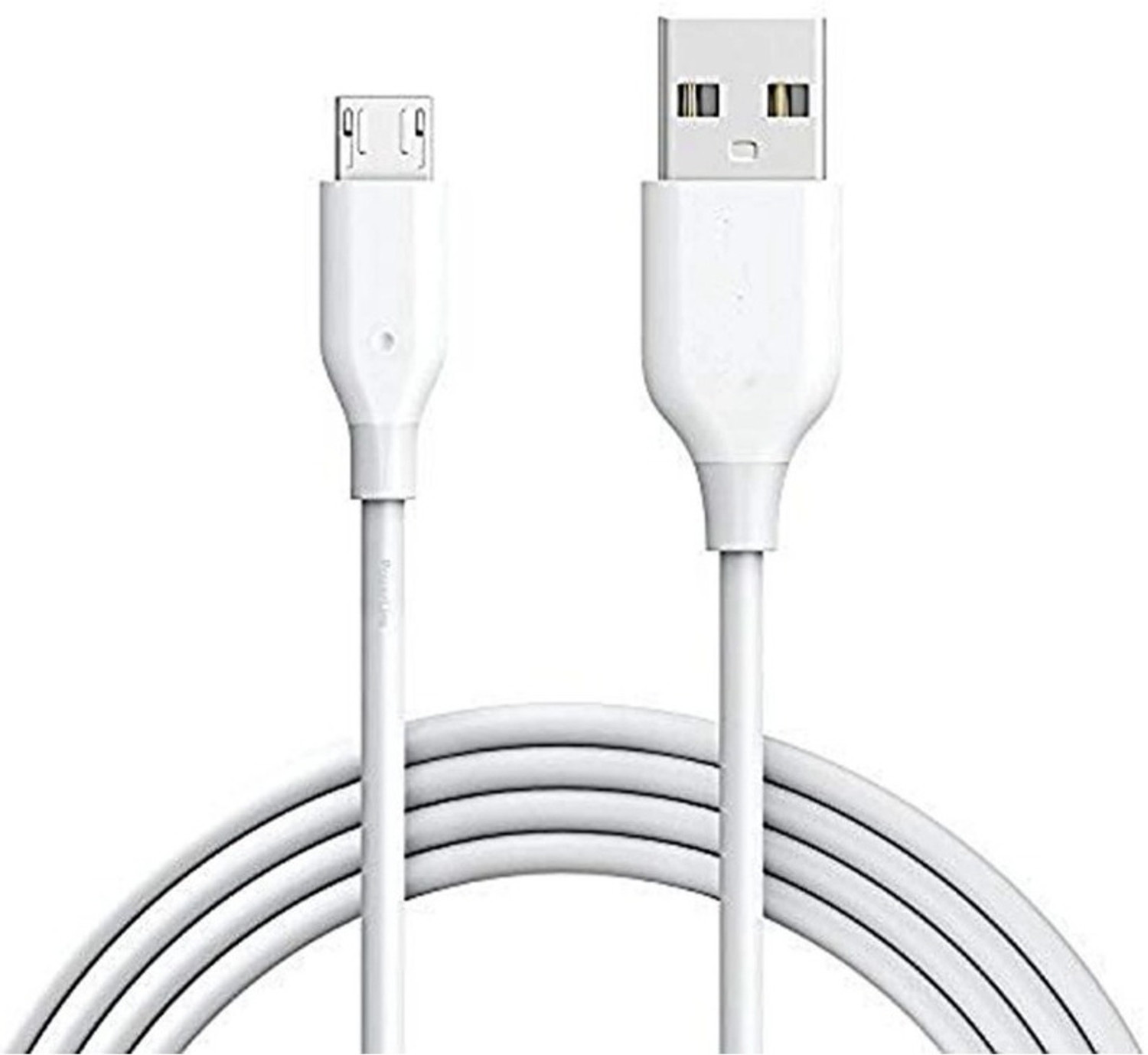 Image of ms star Micro USB Cable 3 A 1 m USB Micro Data Cable 33W Fact Charging Cable Life Time Warranty (Compatible with Mobile, Headphone, Power Bank, White, One Cable, USB Type A To Micro USB)