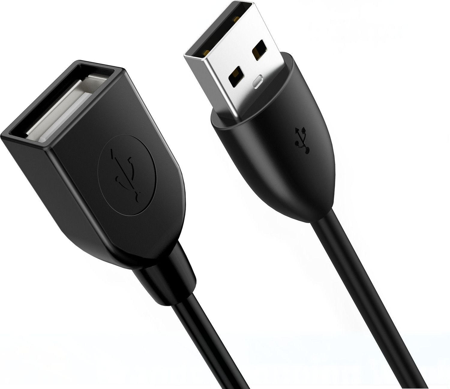 Image of spincart Reversible USB 2.0 2 A 5 m USB Extension Cable USB 2.0 Extension Cord Type A Male to Female Data Transfer for Keyboard, Mouse, Flash Drive, Printer, Camera (Compatible with Laptop, Mouse, Keyboard, Flash drive, Printer, White, USB Type A To Reversible USB 2.0)