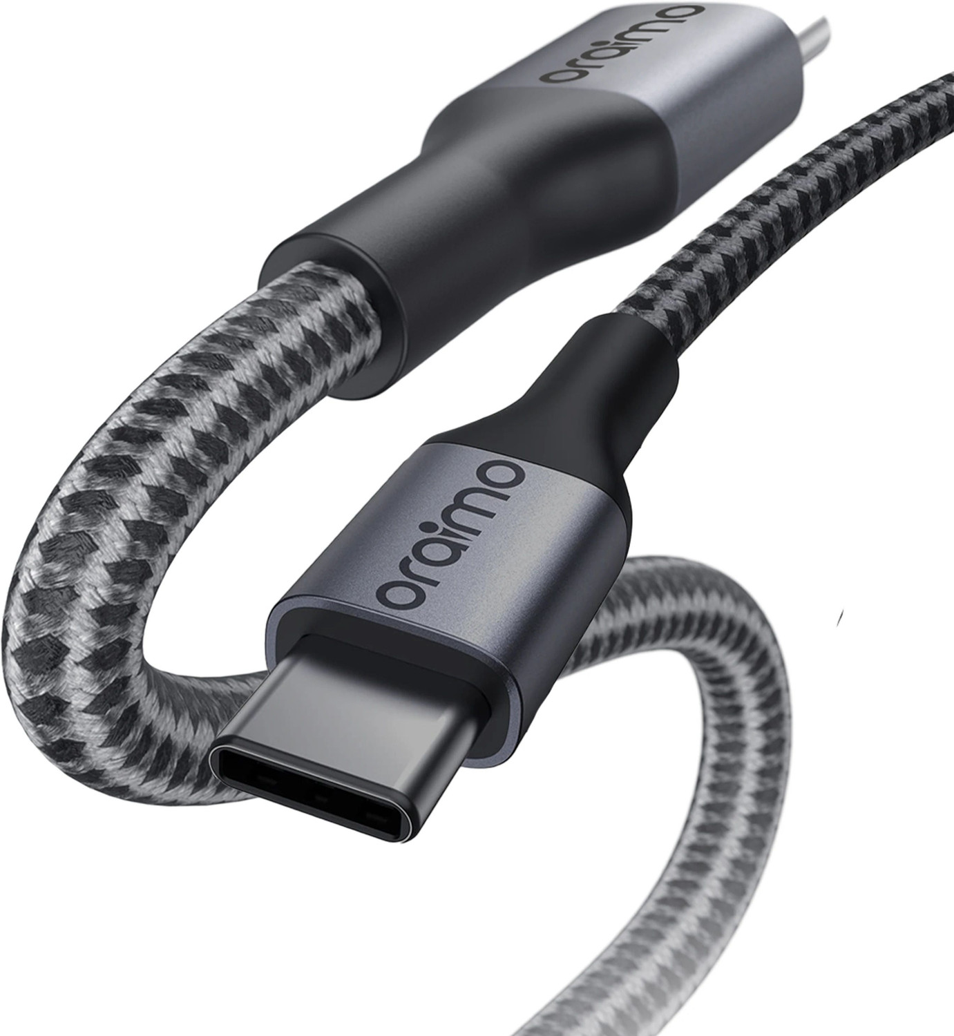 Image of ORAIMO Type C 1 m CandyLine 2 OCD-121C 2.4A Fast Charging Hi-Speed Sync (Compatible with ALL DEVICES, Black, One Cable, USB Type A To USB Type C)
