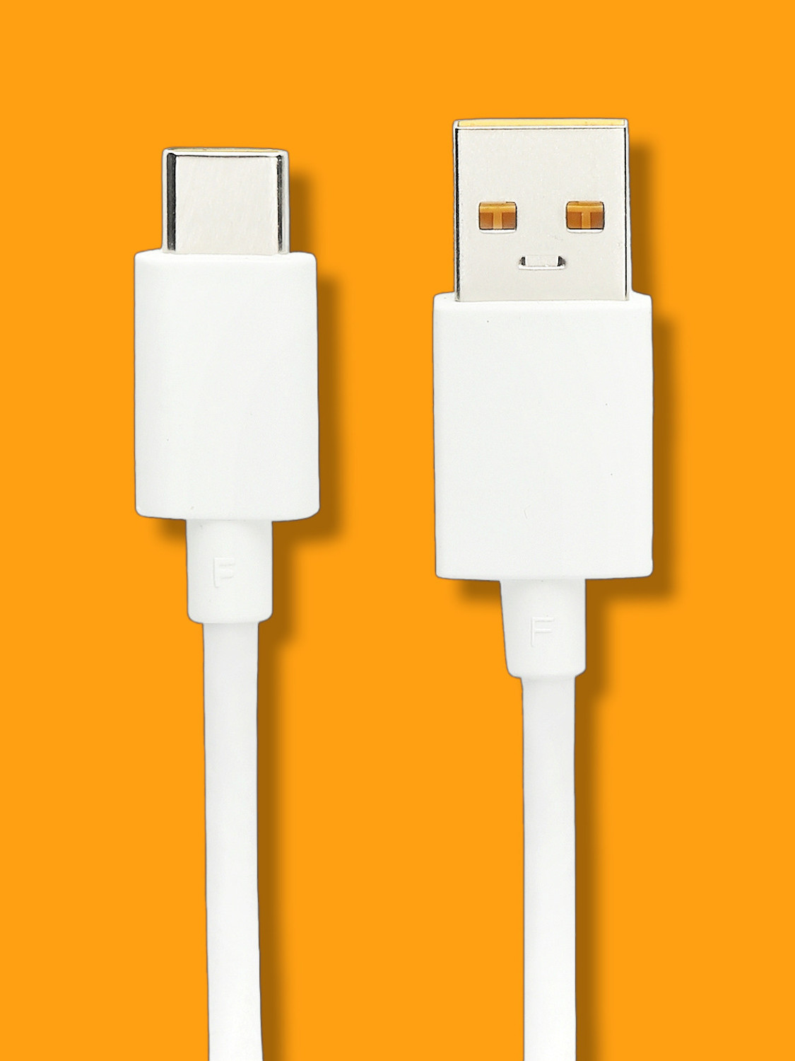 Image of ULTRADART USB Type C Cable 8 A 1 m original 80W / /65W ULTRAFAST SUPERVOOC /WARP /SUPERDART /VOOC /DART FAST CHARGER CABLE (Compatible with oppo,realme,narzo,oneplus,vivo,iqoo,samsung,motorola,mi,redmi,poco, Yellow & White, One Cable, USB Type A To USB Type C)