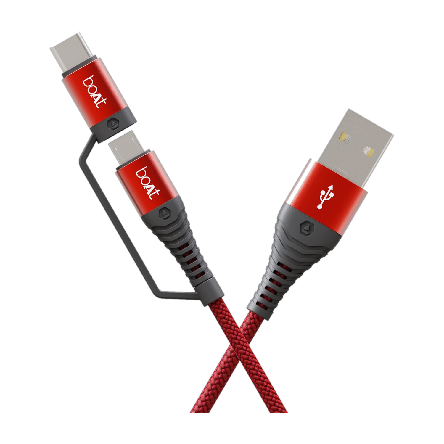 boAt USB Type C Cable 3 A 1.5 m Deuce USB 330 2-in-1 Micro and with 3A Fast Charge,480mbps - boAt : Flipkart.com