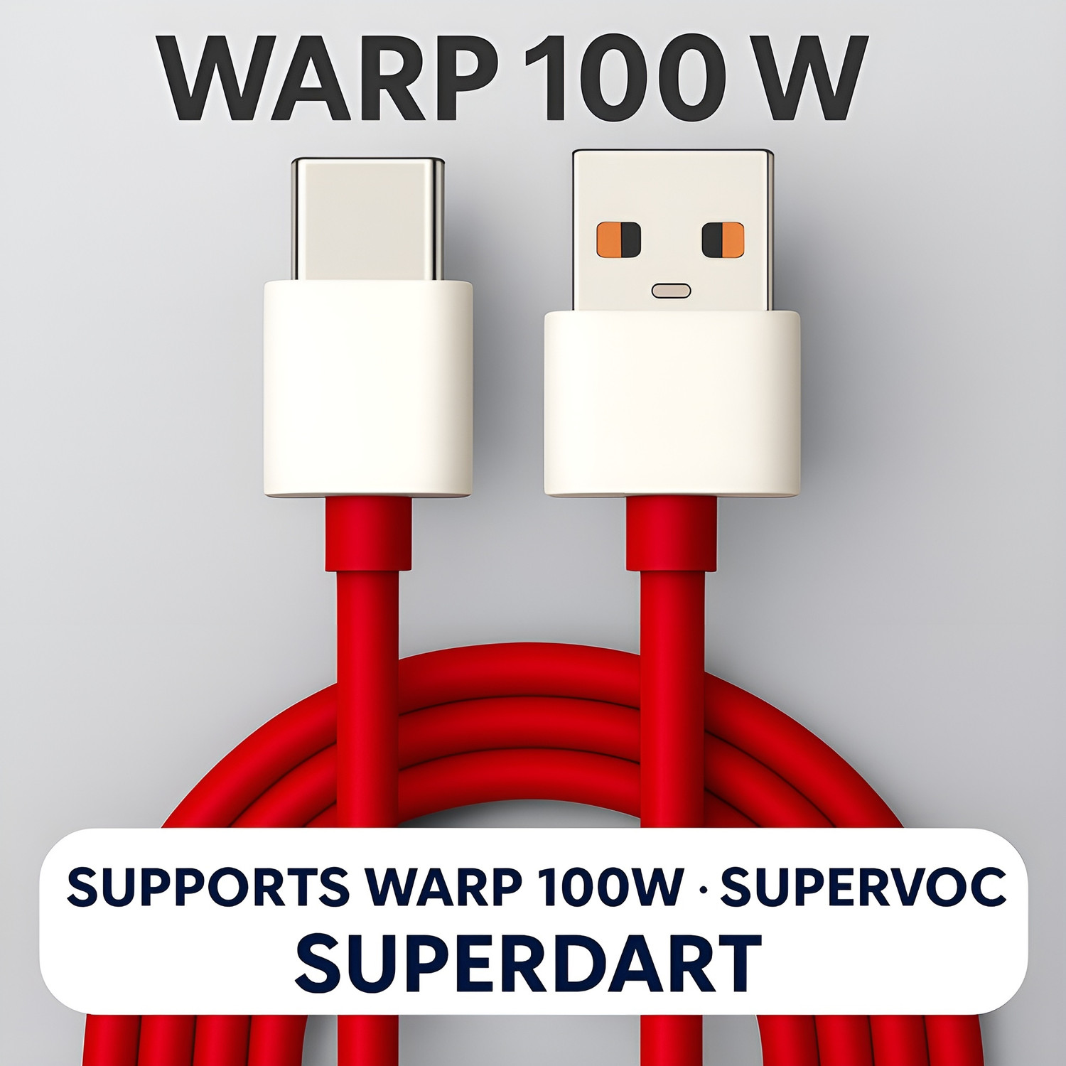ULTRADART USB Type C Cable 1 m original 100W/80W USB-C ,VOOC, SUPERVOOC, SuperDart, WARP Supported | OnePlus/Oppo/Realme/Nothing/Samsung Compatible - ULTRADART : Flipkart.com